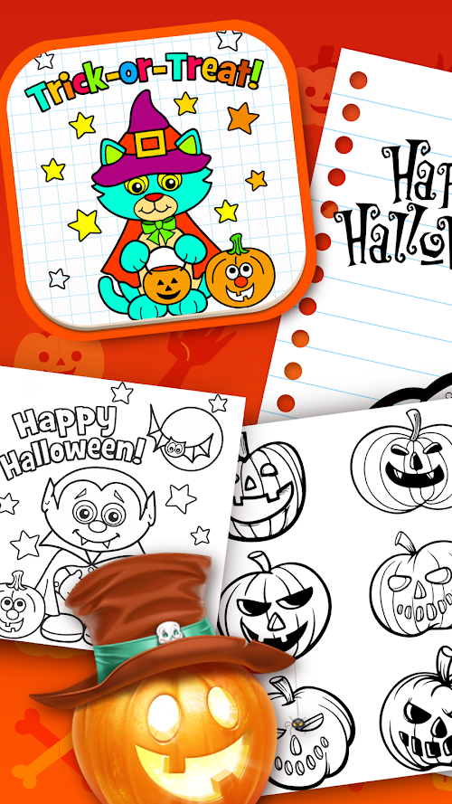 Android application Halloween Coloring Book screenshort