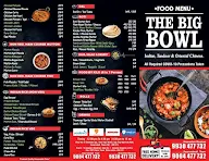 The Big Bowl menu 1