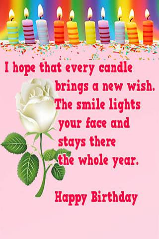 Android application Free Happy Birthday Wishes screenshort