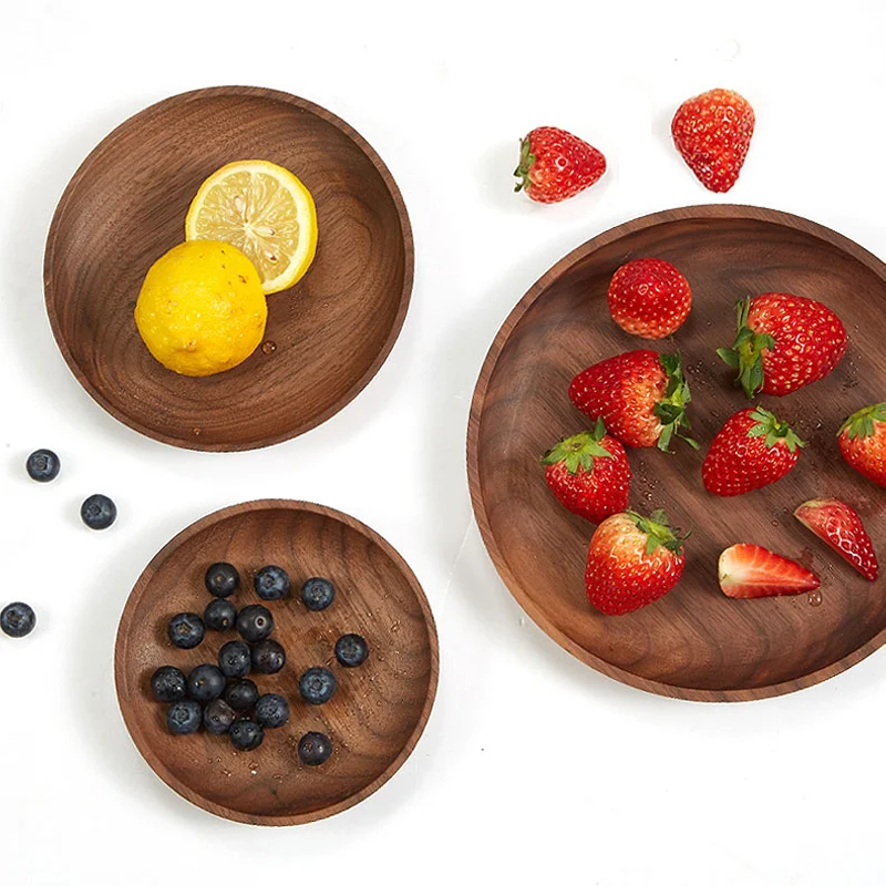 Title 8, Assiette en bois pour collations domestiques Pl...