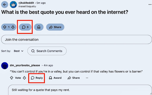 Echo: FREE Reddit AI Reply Assistant screenshot 1