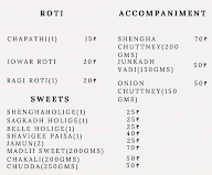 North Karnataka Food menu 2