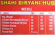 Shahi Biryani Hub menu 1