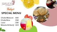 Radhey Krishna bhature wala menu 4