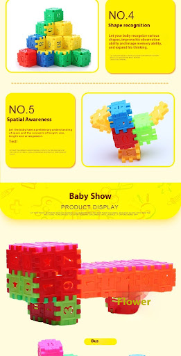 Title 4, Childrens Digital Plug Block Building Blocks T...