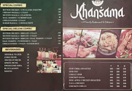 Khansama menu 2