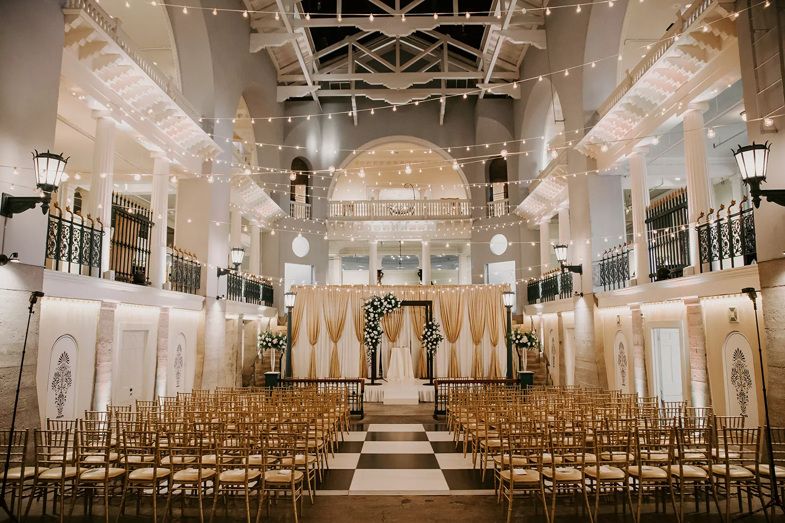 The Lightner Museum Wedding Ceremony Setup - Jacksonville Wedding Venues Guide