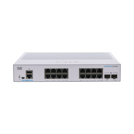 Thiết bị mạng/ Switch Cisco CBS350 Managed 16-port GE, 2x1G SFP - CBS350-16T-2G-EU