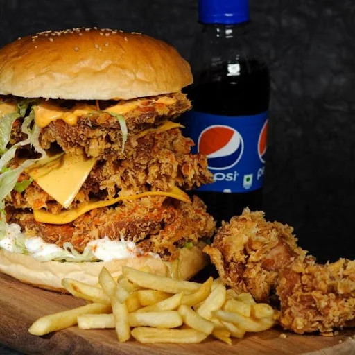 Monster Chicken Burger Combo