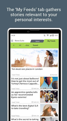 Screenshot News Suite by Sony