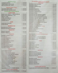 Amaravathi Vantalu menu 1