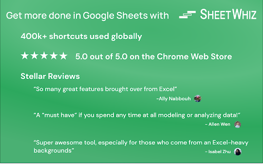 Google Sheets Excel Shortcuts & Trace Formula