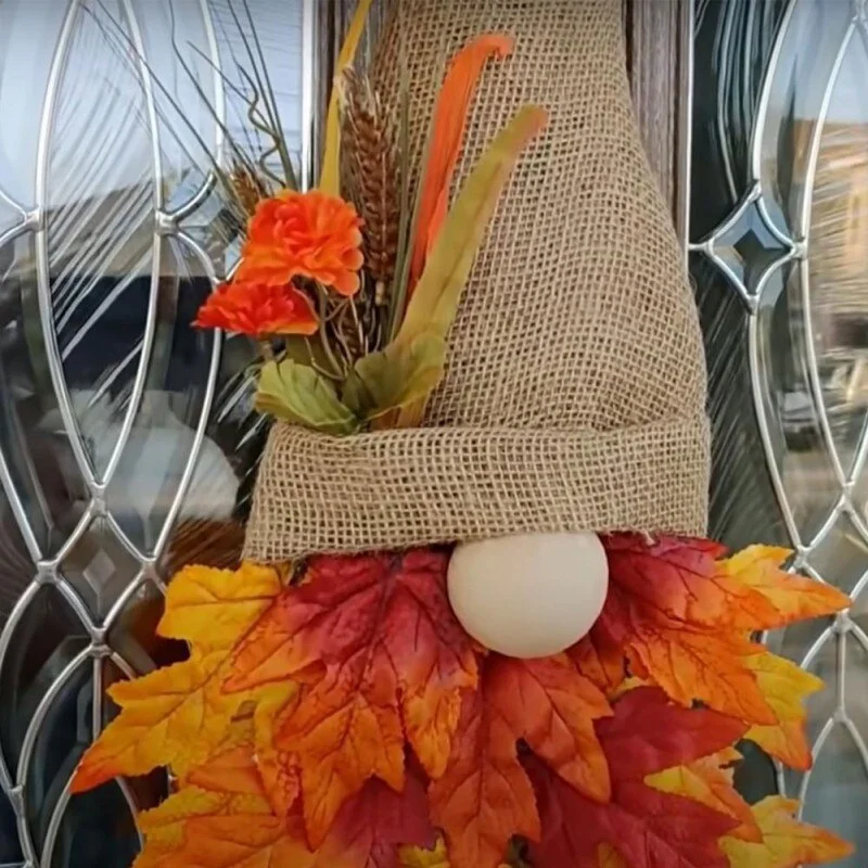 Guirlande d'automne Halloween pour décoration maison style ferme, créez une ambiance festive et chaleureuse pour votre intérieur. Décoration saisonnière.