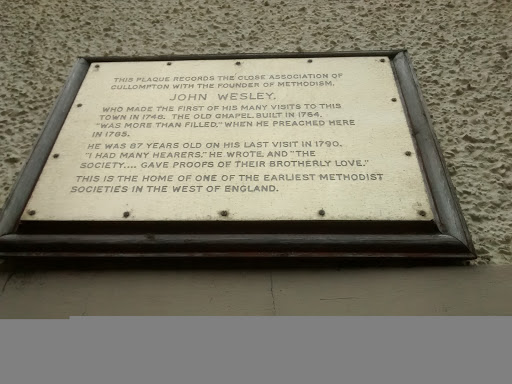 John Wesley Plaque