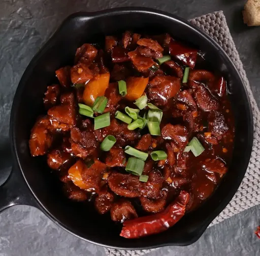 Soyabean Nuggets In Pepper Chilli