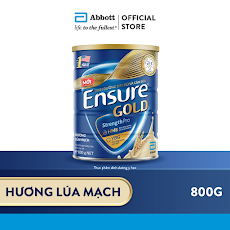 Sữa bột Ensure Gold Abbott hương Lúa mạch 800g