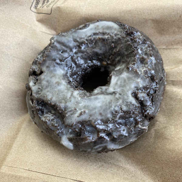 GF Lovebird Glazed chocolate donut