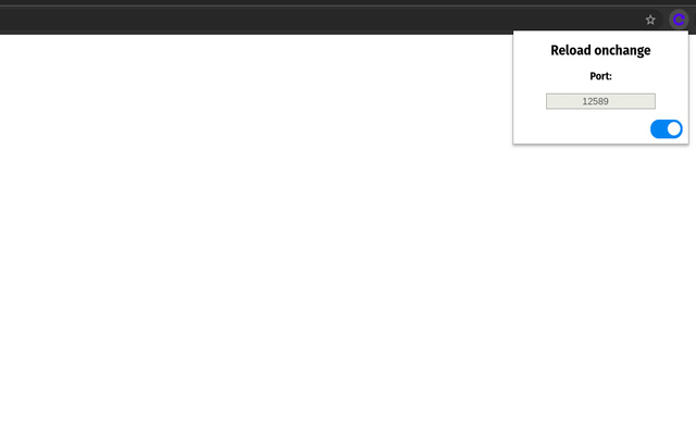 Reload onchange chrome extension