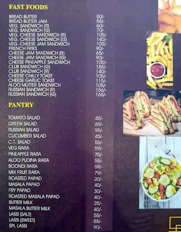 Shrinathji Restaurant & Banquet Hall menu 