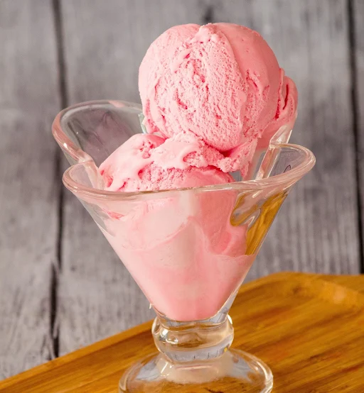 Strawberry Ice Cream Double Scoop