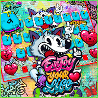 Graffiti Monkey Keyboard Theme