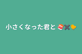 小さくなった君と   🍣✖️🐤