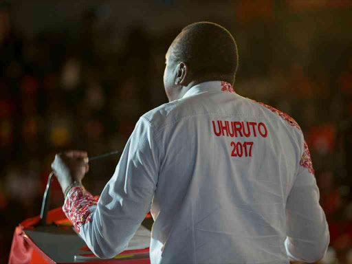 President Uhuru Kenyatta issues his address during Jubilee Party's National Delegates Convention at Bomas of Kenya in Nairobi, May 6, 2017. /REUTERS