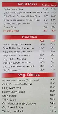 Flavours menu 5