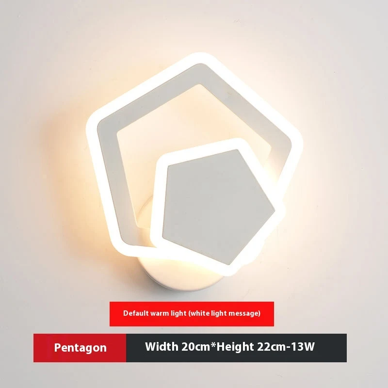 LED Heart-shaped Creative Bedroom Living Room Road Background Wall Bedside Lamp