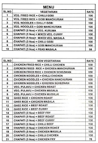 Hotel Kings Empire menu 1