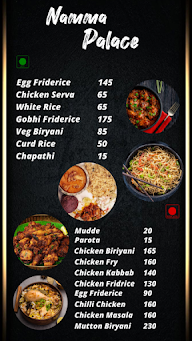 Namma Palace menu 1