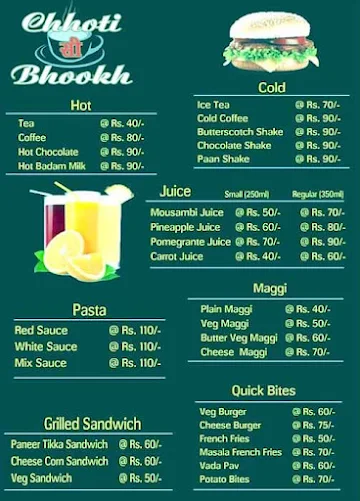 Chhoti Si Bhookh menu 