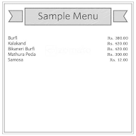 Brijwasi Sweets menu 1