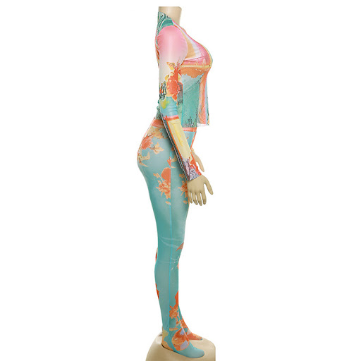 Title 11, Womens Printed High Waist Slim Pants Suit offe...