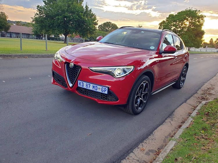 The Stelvio has better-than-average handling for an SUV, and quick steering. Picture: DENIS DROPPA