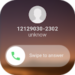 Cover Image of ดาวน์โหลด Phone X style call screen theme, full screen video 1.0 APK