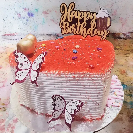 Red Velvet Heart Shape Cake [250 Grams]