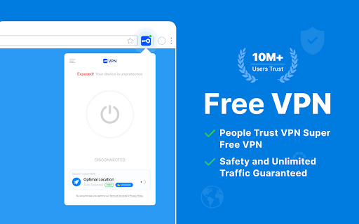 Free VPN - Super Fast Unlimited VPN Proxy for Chrome