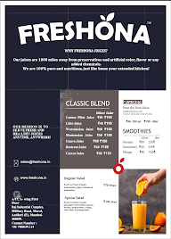 Freshona menu 1