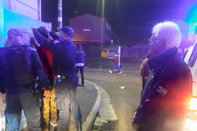 Premier Alan Winde joins a patrol by Law Enforcement Advancement Plan (LEAP) officers in Hanover Park. File photo.