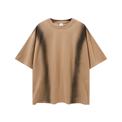 Title 3, Spray Dyed Edging Loose Short Sleeves T-shirt, ...