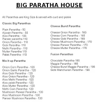 Big Paratha House menu 1