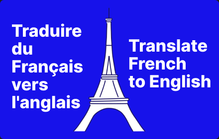 Translate English to French small promo image