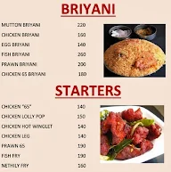 Ambur Star Briyani, 1st Stage menu 1