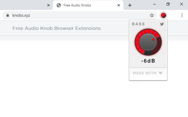 BassKnob chrome extension