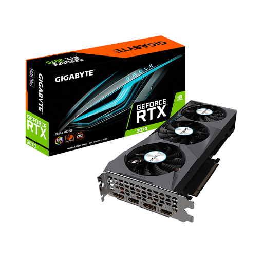 Card màn hình GIGABYTE GeForce RTX 3070 EAGLE OC 8G (rev. 2.0) 8GB GDDR6 (N3070EAGLE OC-8GD V2)