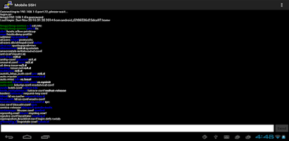 Mobile SSH (Secure Shell) Screenshot