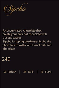 Chocoholick menu 1