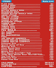 Dharmi Cafe menu 2