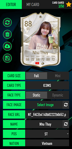 Screenshot NHDFUT FC 24 Card Creator